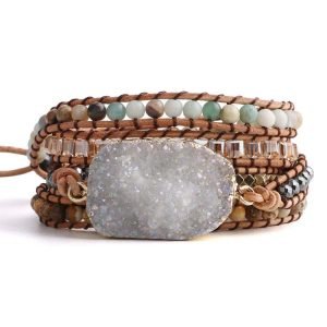 5 layer Labradorite Woven Bracelet